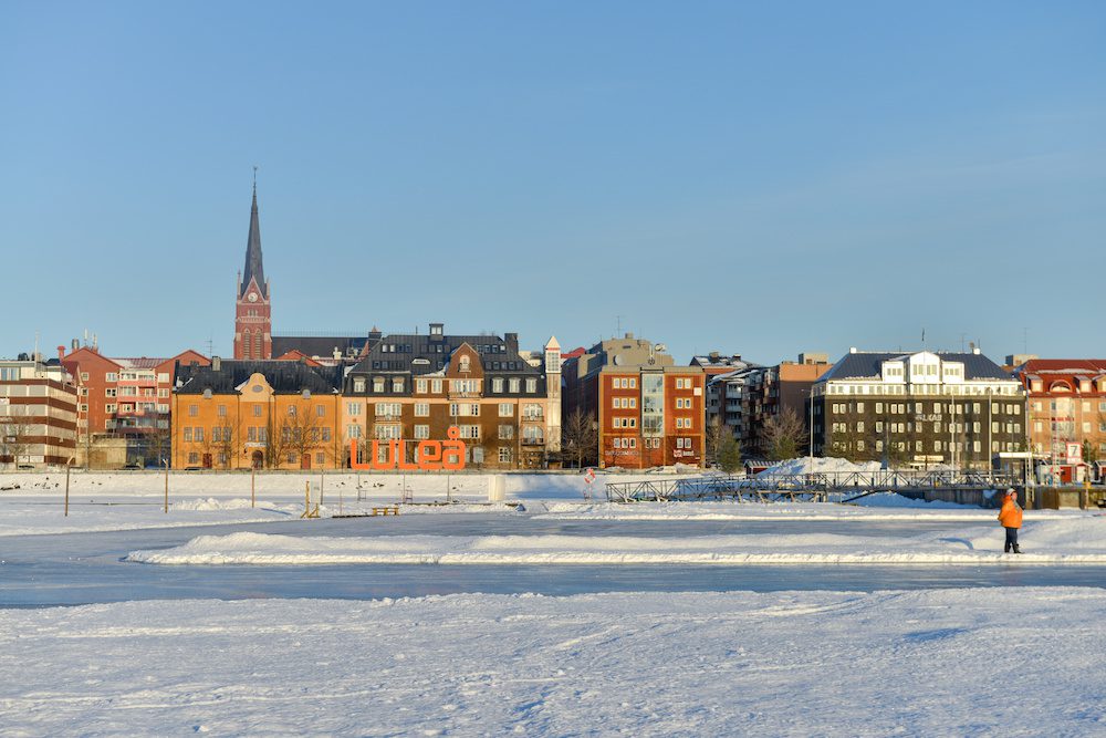Lulea city in winter