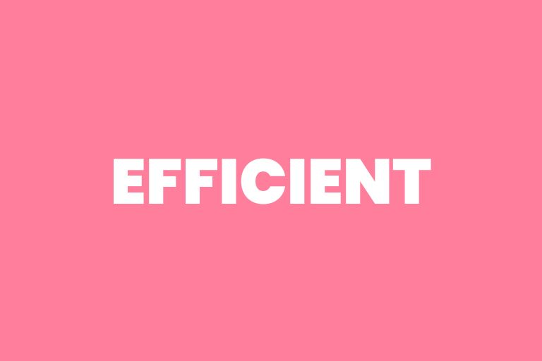 Guestly Homes core value of 'Be Efficient.