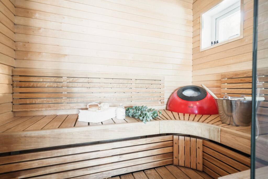 Sauna in a northern sweden home rental