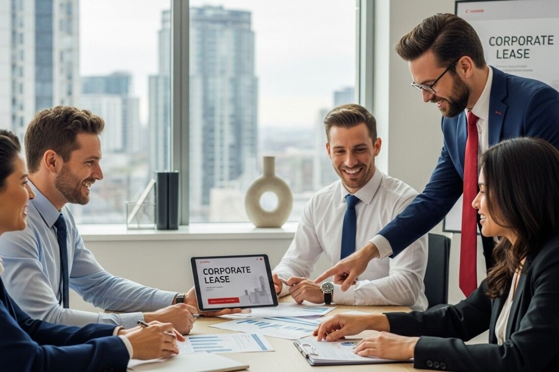 corporate lease office scene