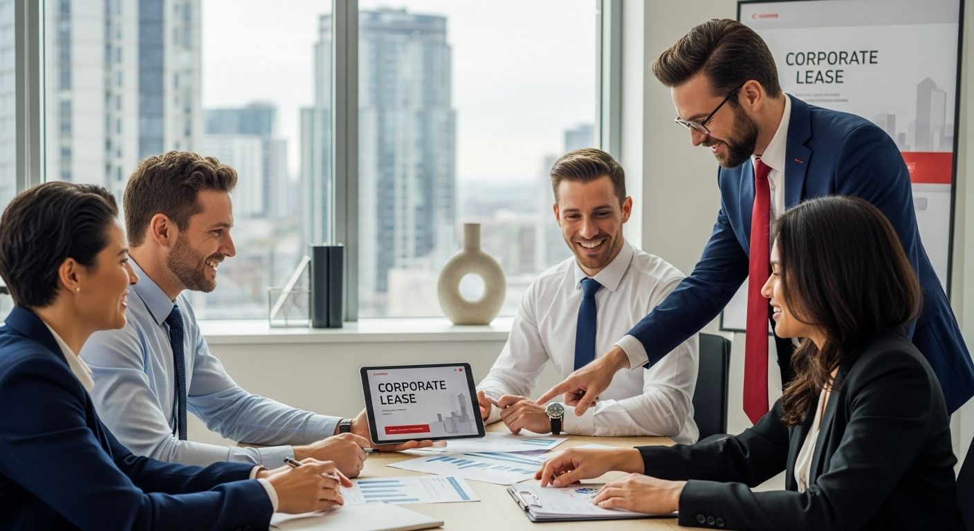 corporate lease office scene