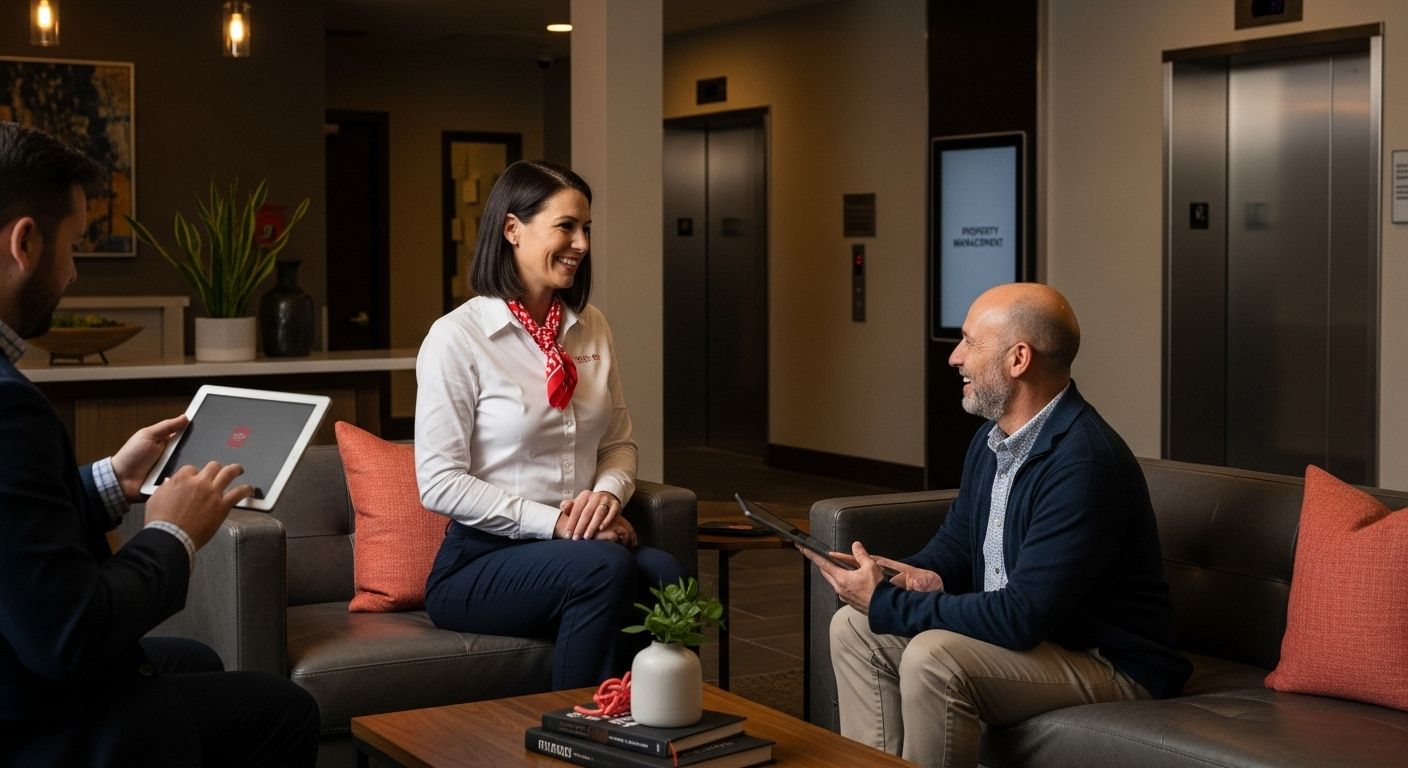property management lobby interaction