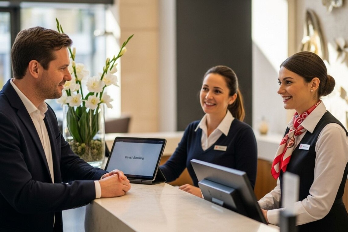 direct booking hotel interaction