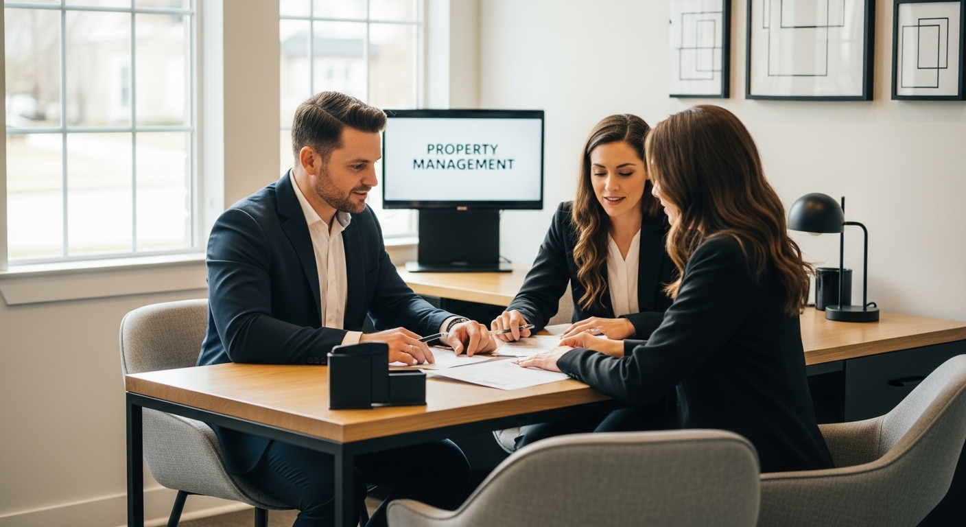 property management office human interaction