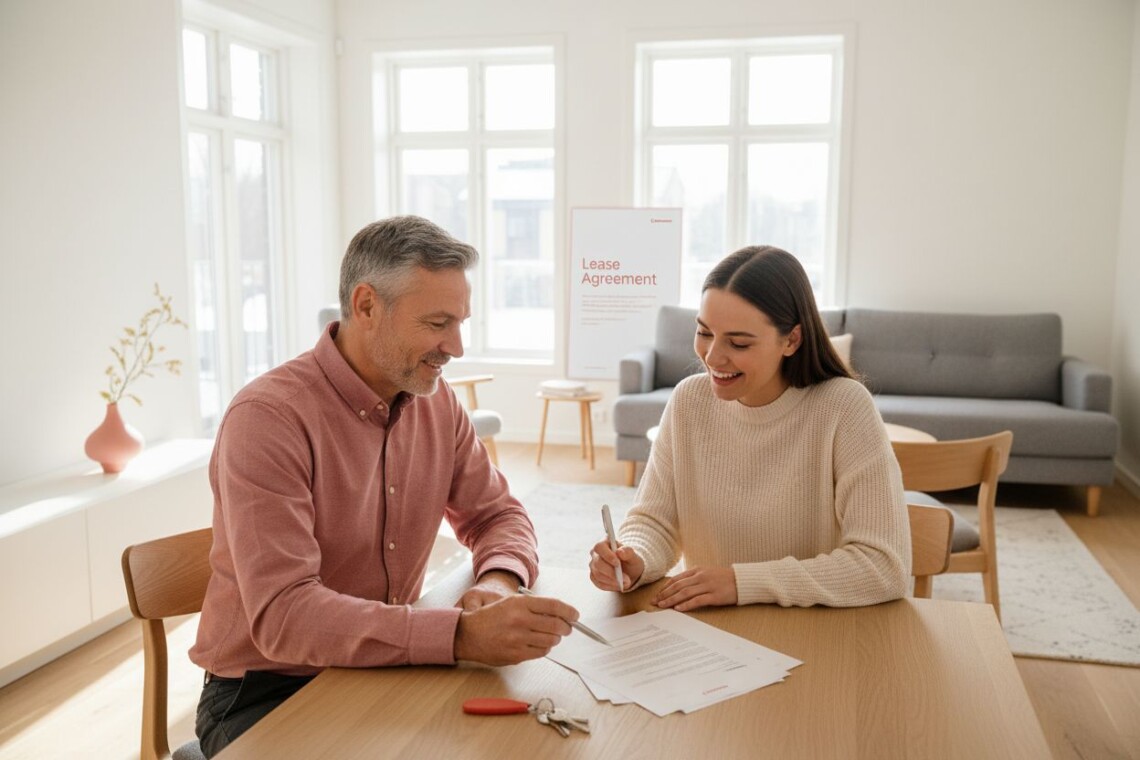 apartment lease signing