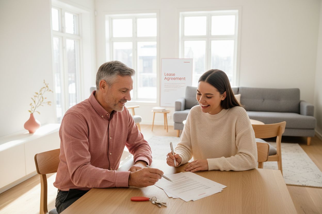 apartment lease signing