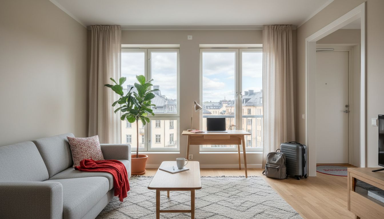 Sweden apartment arrival