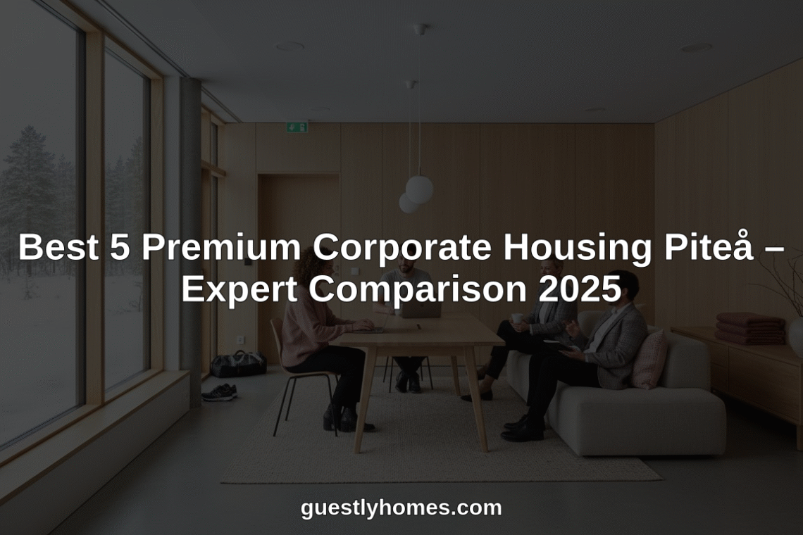premium corporate housing piteå hero header image