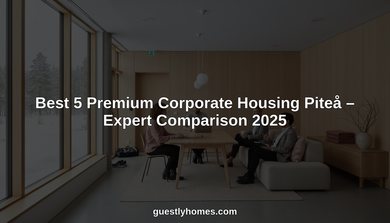 premium corporate housing piteå hero header image