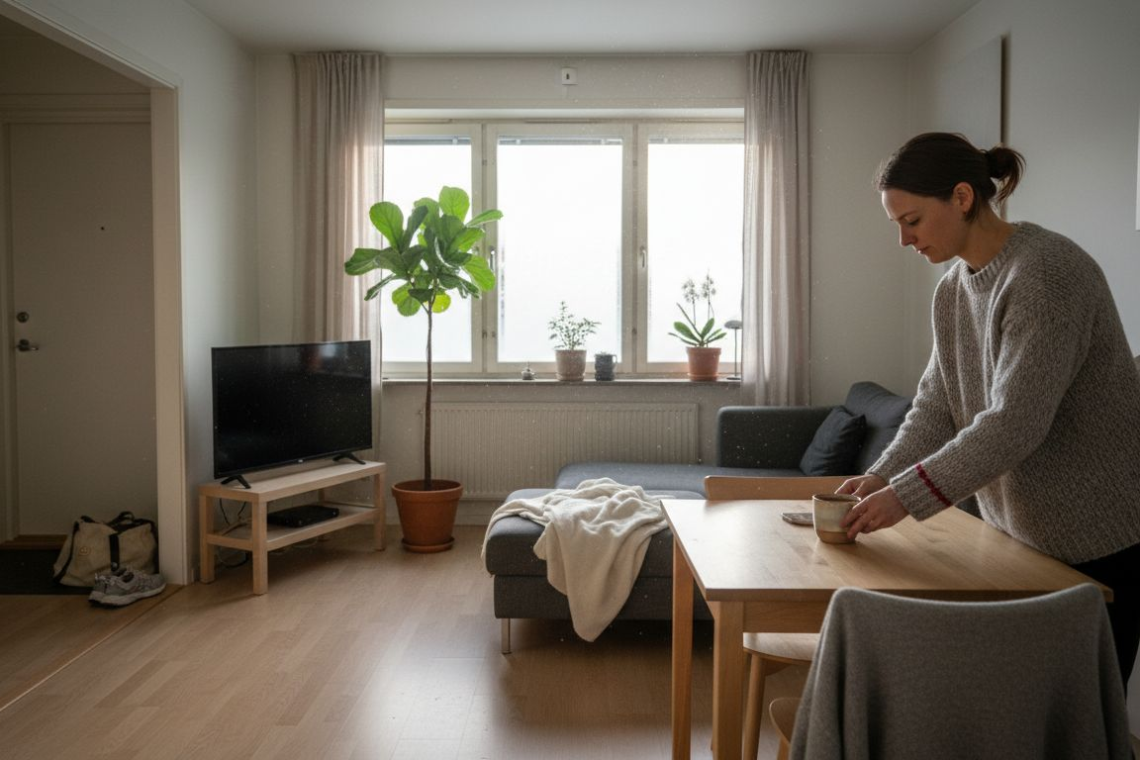 Furnished rental apartment in Norrbotten with cozy details