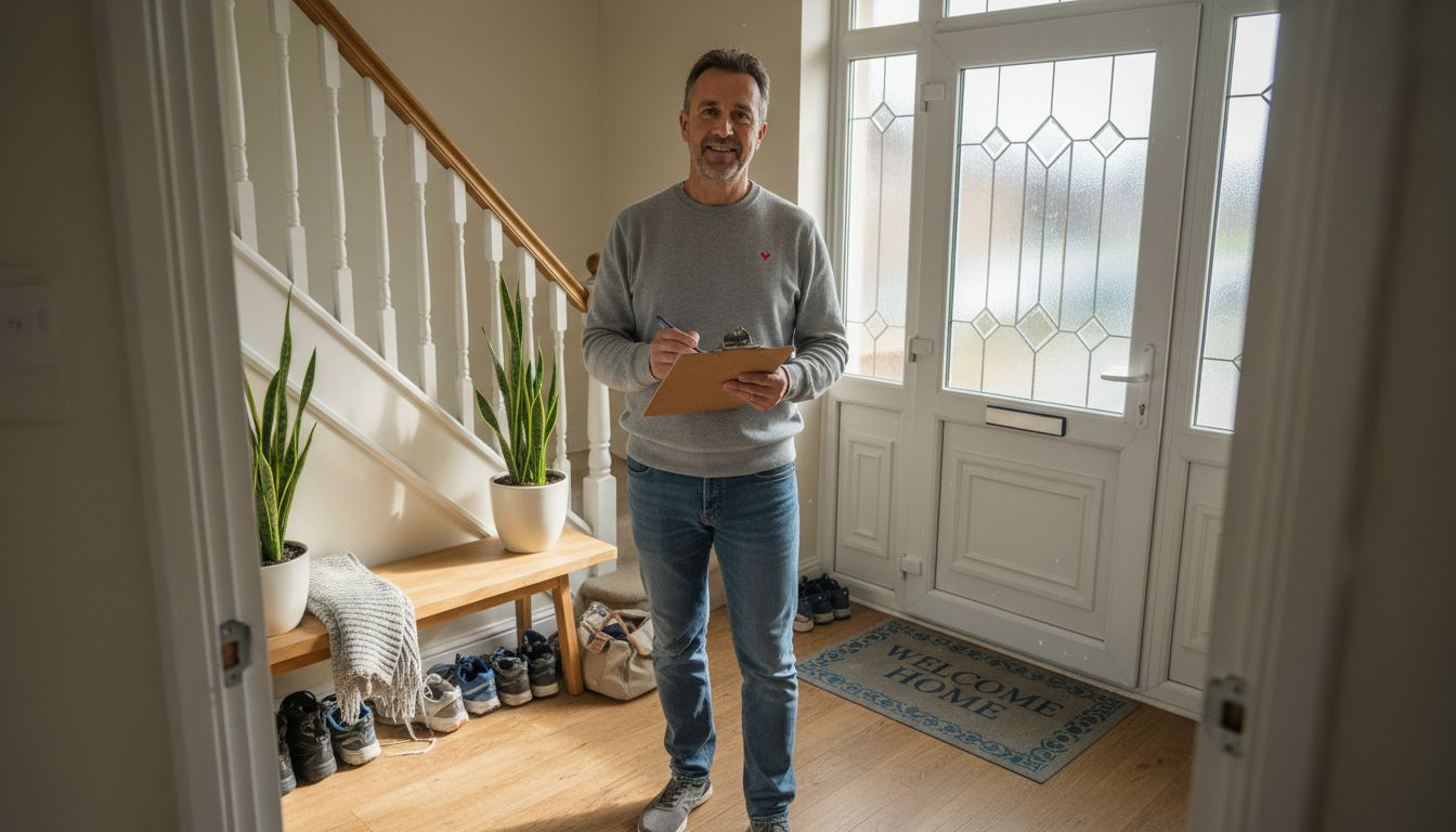Homeowner preparing house for rental