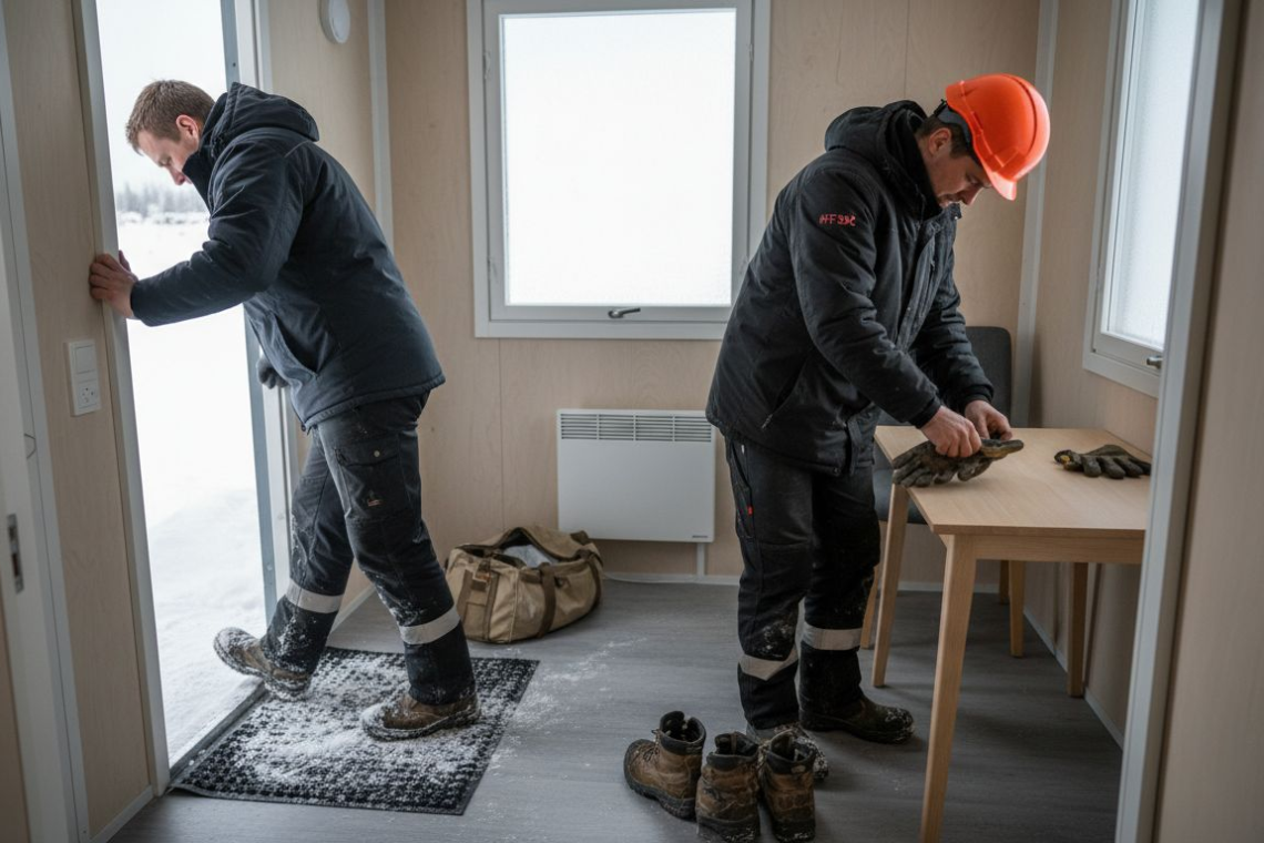 Contractors entering winter housing in Norrbotten