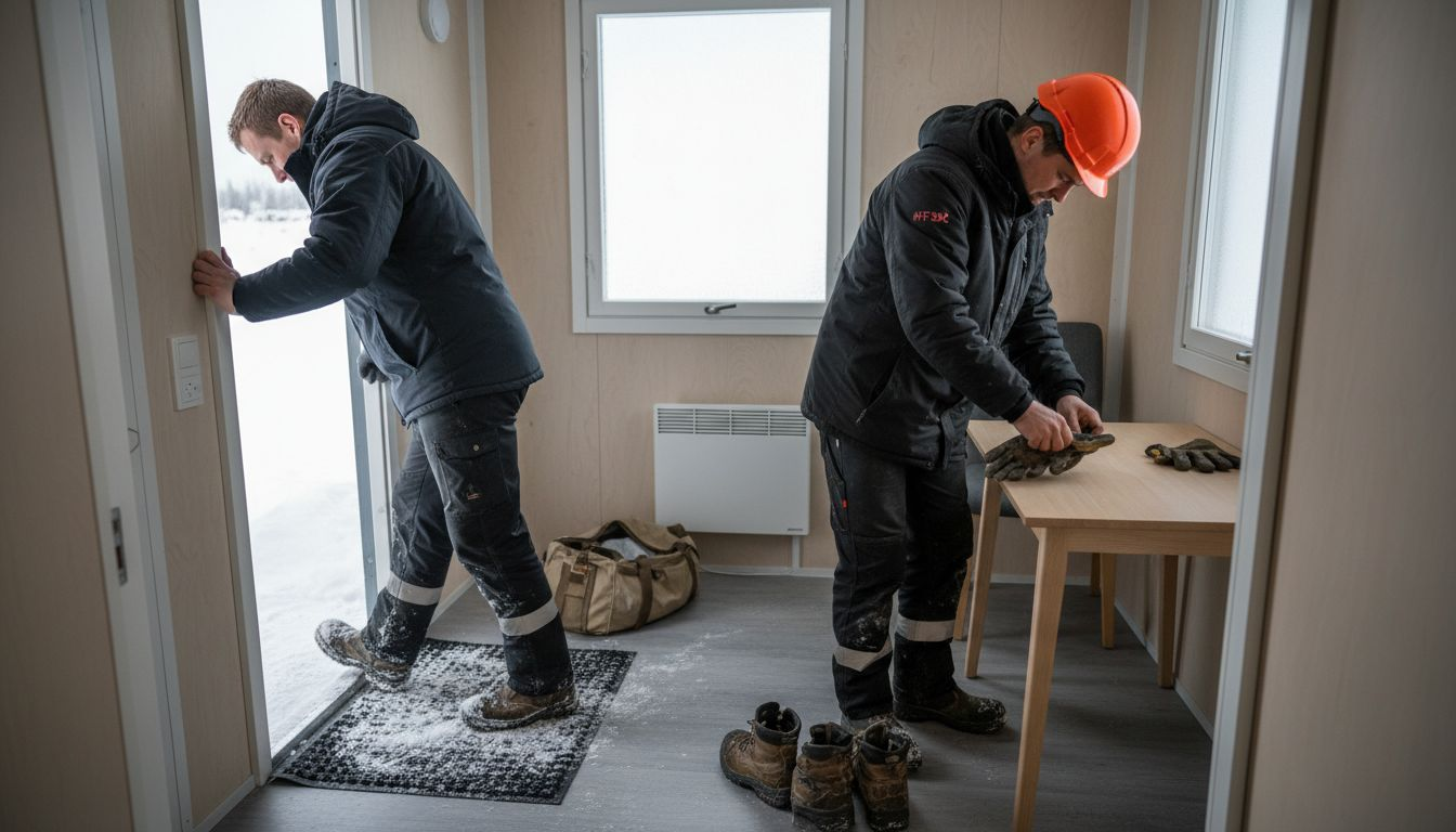 Contractors entering winter housing in Norrbotten