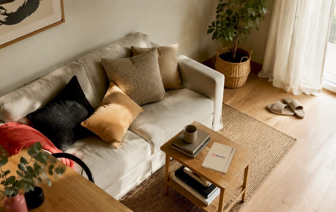 Nordic-style calm worker accommodation bedroom