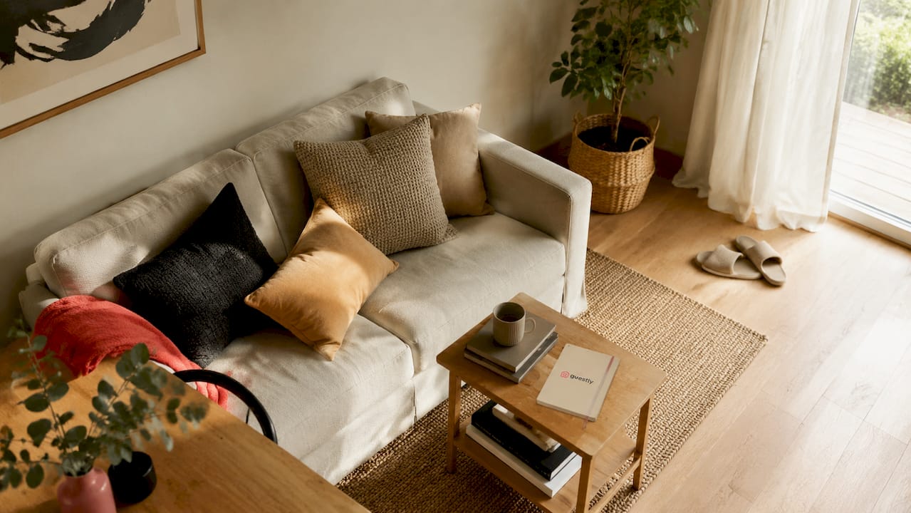 Nordic-style calm worker accommodation bedroom