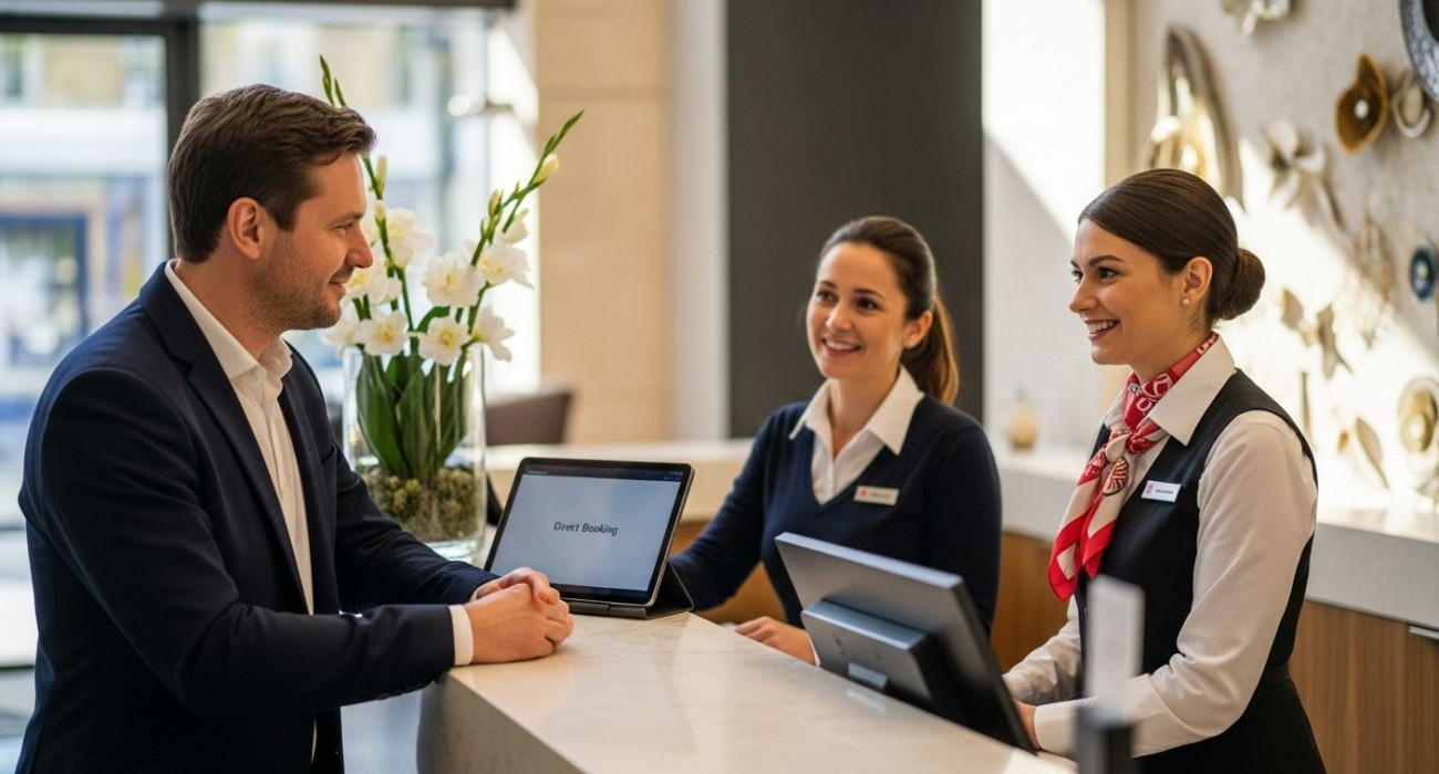 direct booking hotel interaction