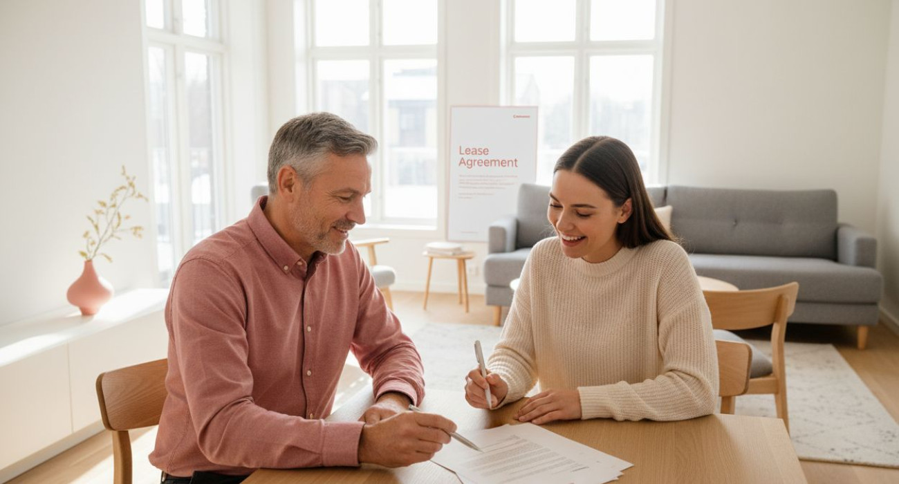 apartment lease signing