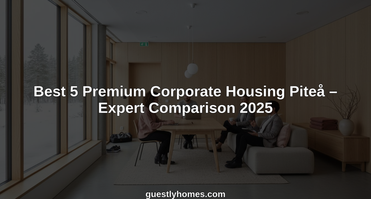premium corporate housing piteå hero header image