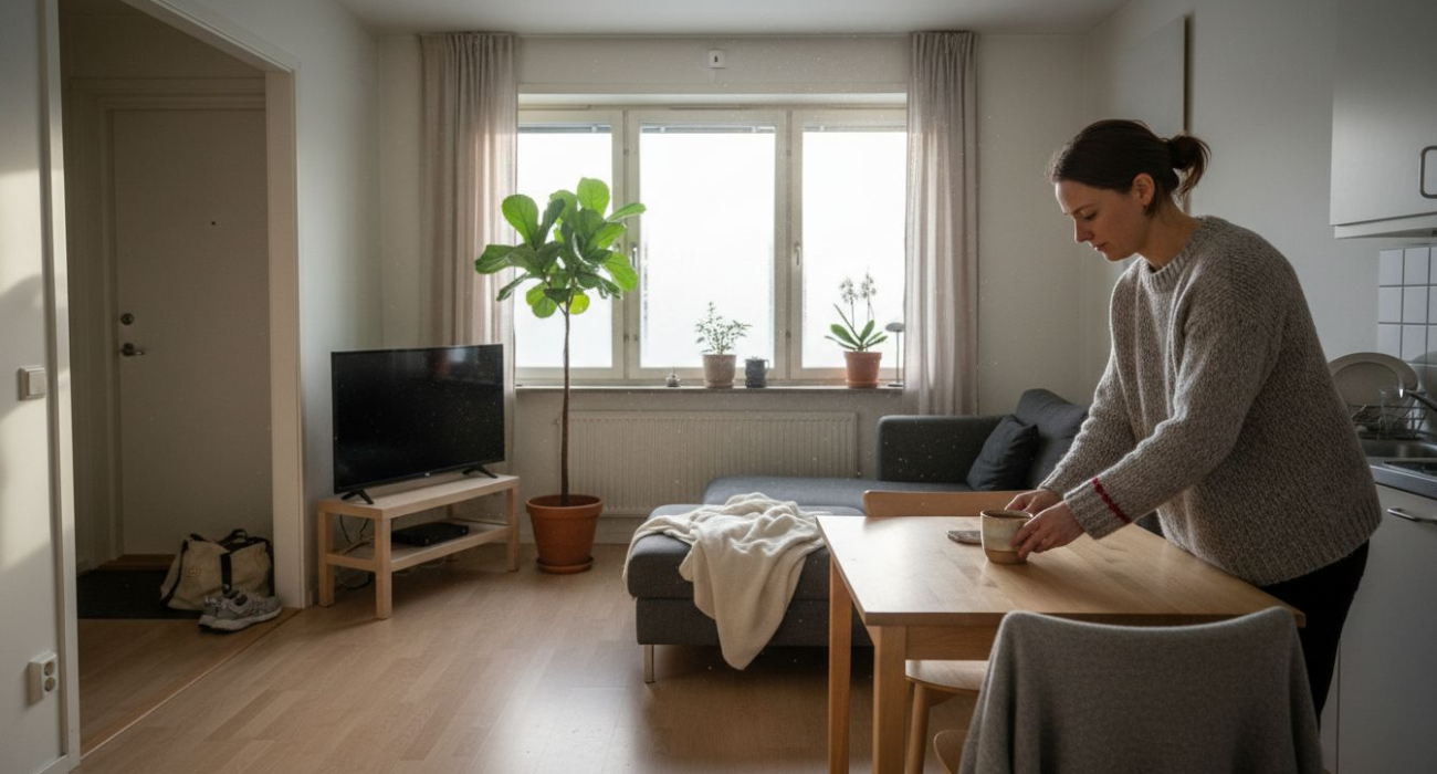 Furnished rental apartment in Norrbotten with cozy details