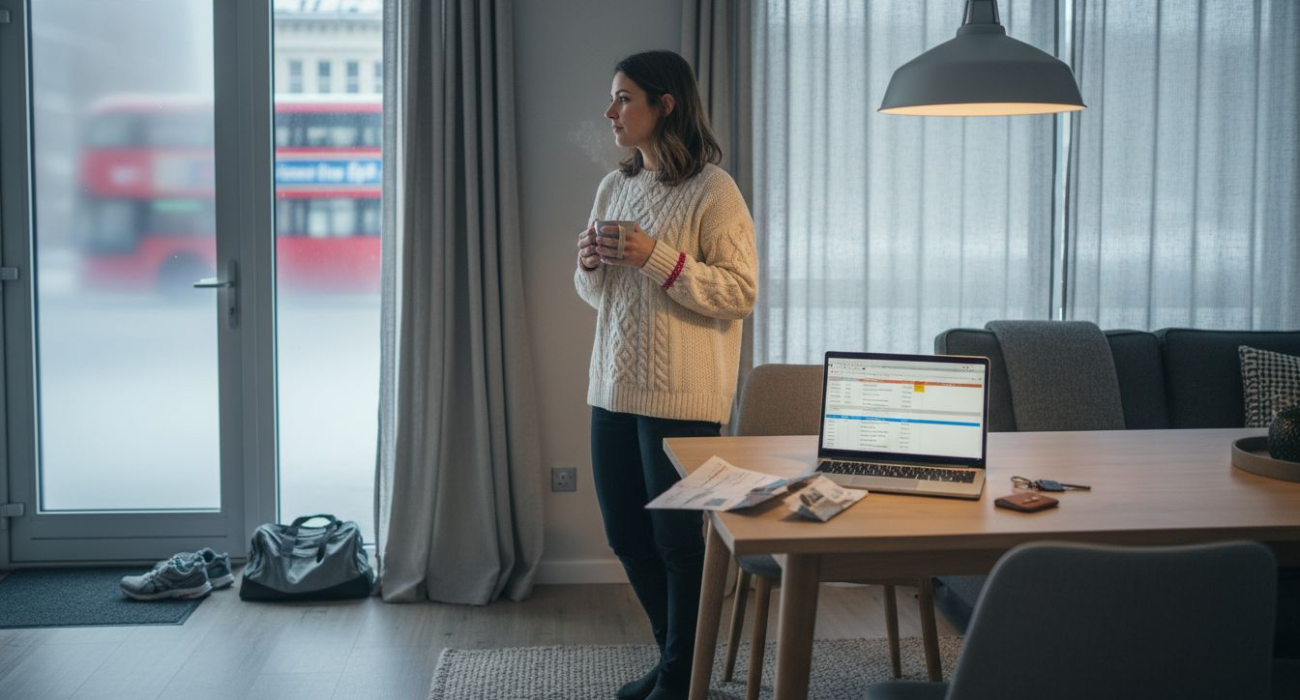 Manager in Norrbotten serviced apartment in winter