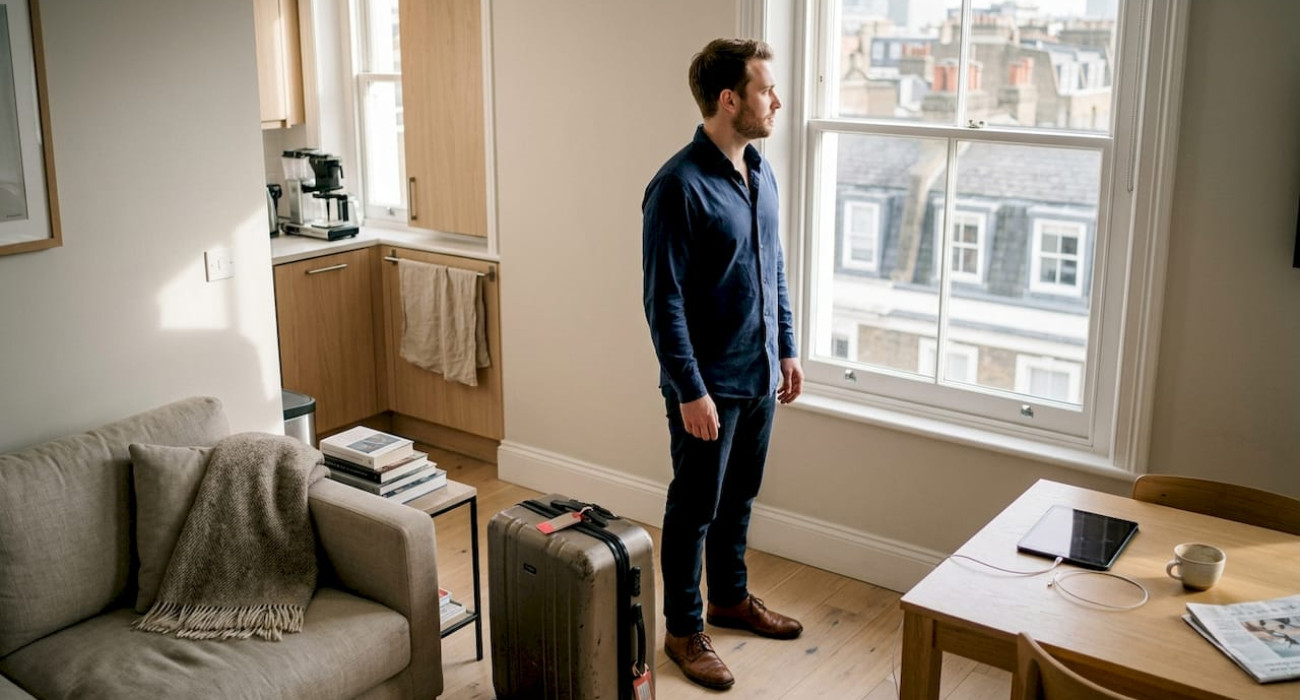 Professional comparing furnished apartment and Airbnb