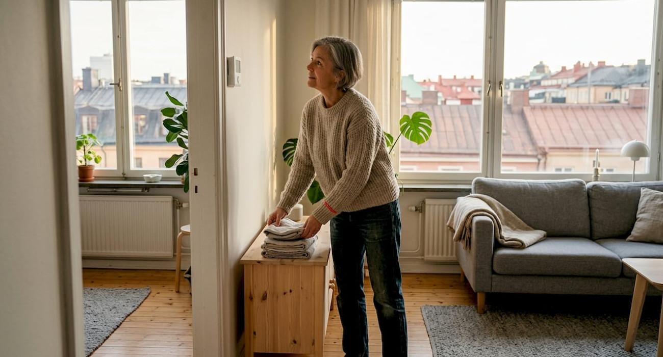 Homeowner preparing Stockholm apartment for rental