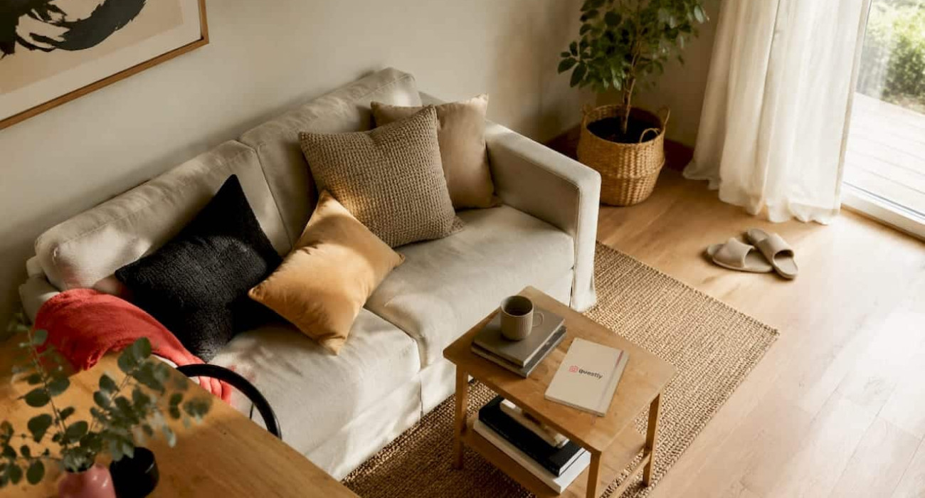 Nordic-style calm worker accommodation bedroom